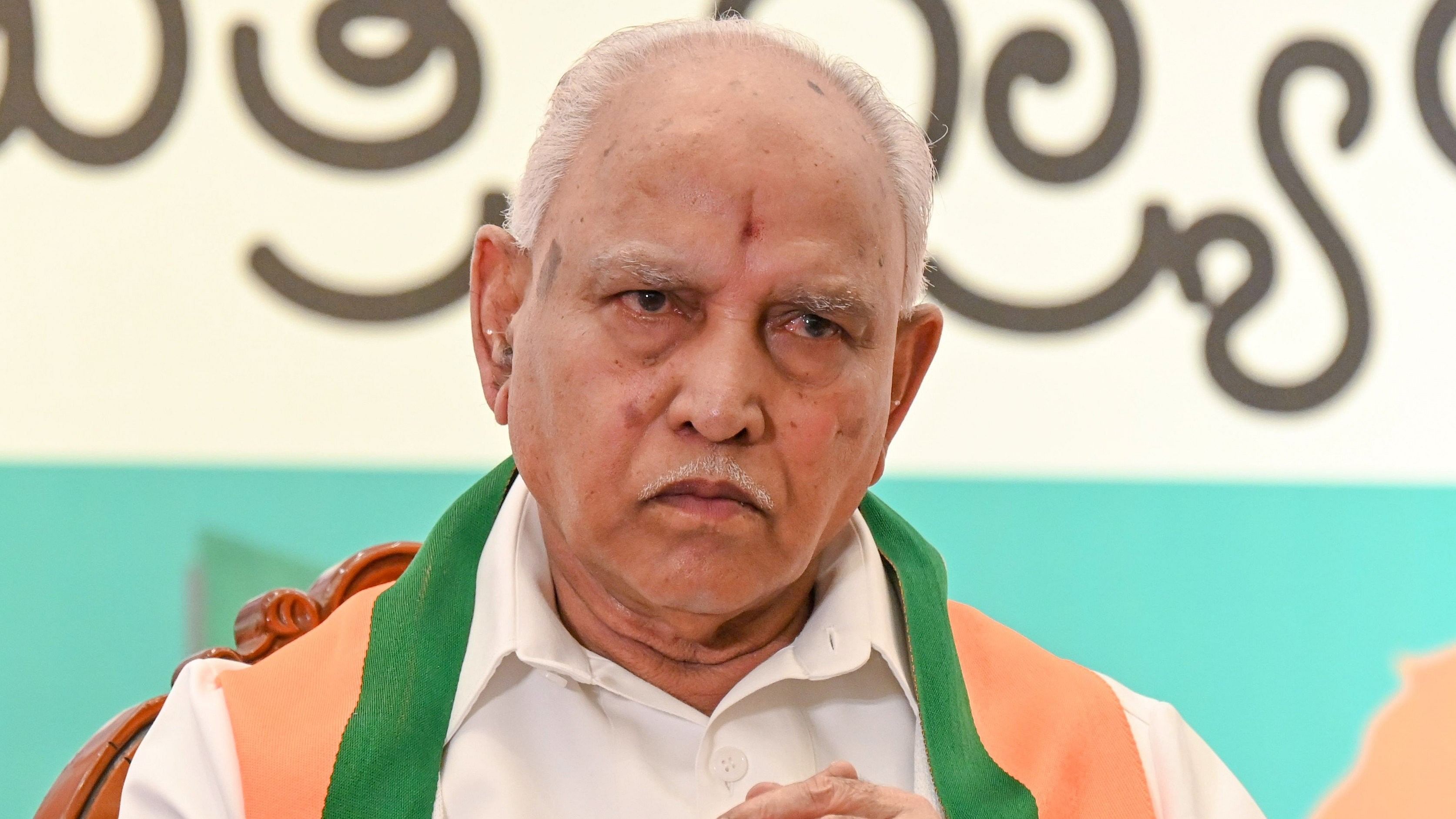 <div class="paragraphs"><p>Former Karnataka Chief Minister and senior BJP leader B S Yediyurappa.</p></div>